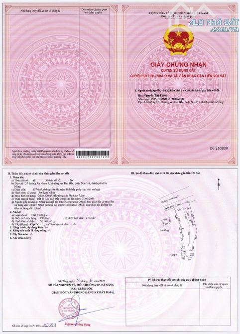 CẦN BÁN LÔ ĐẤT ĐƯỜNG AN NHƠN 3  SƠN TRÀ ĐÀ NẴNG