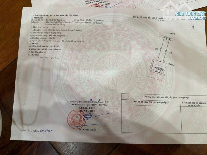 Bán Lô Mặt Đường Đôi Gia Minh, Thuỷ Nguyên, diện tích 163m2