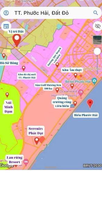 🏞️ Đất xã Phước Hải, gần biển 2km, view Núi Minh Đạm, 1180m2, giá 7 tỷ 🌊