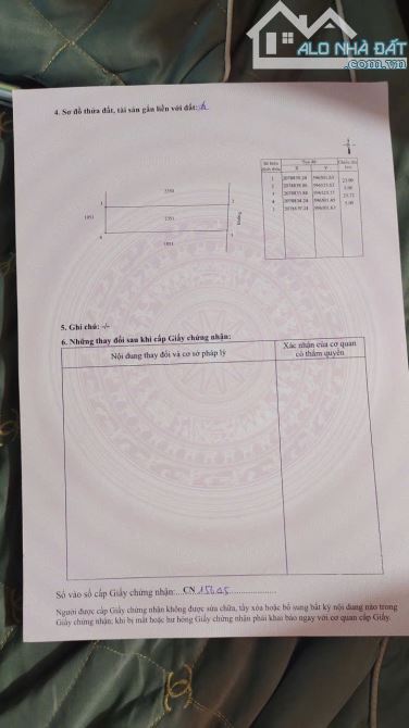 Lô đất ở Xóm 4 , Nghi Thịnh lối 2 đường nhựa liên xã        Diện tích 119m² full thổ cư.