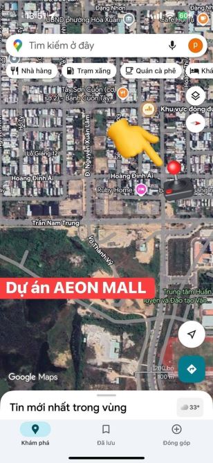 Bán lô góc Phan Thao giao Đoàn Ngọc Nhạc ngay dự Án AEON Mall