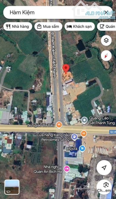 Bán 2100m2 mặt tiền Hàm Kiệm, gần bên QL1A, nút giao Ba Bàu, Quy hoạch ONT