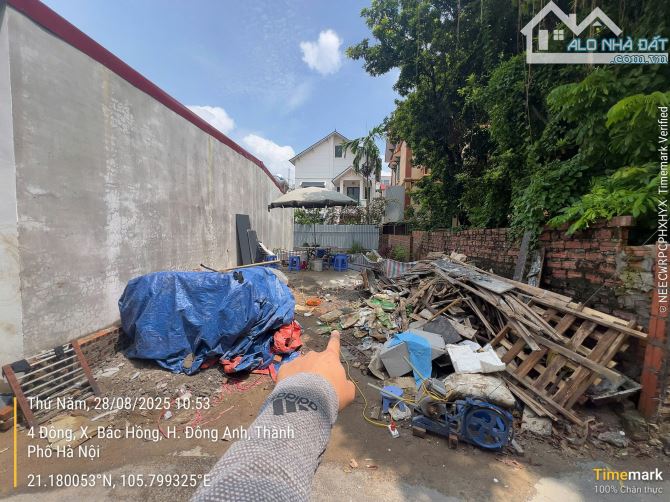Giá tốt chốt liền tay, lô đất vuông vắn 80m2, MT 5,3m tại Phù Liễn-Bắc Hồng. Sát dự án Vin