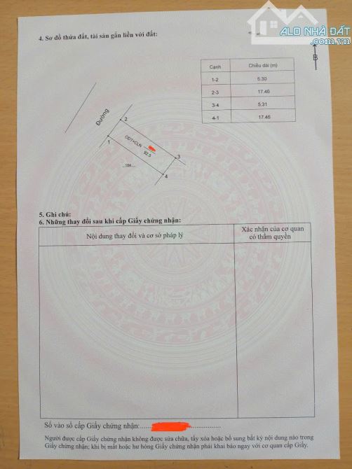 Bán đất trục chính Làng Bầu, Liên Bảo. DT 92.5m2. Giá 2.8 tỷ