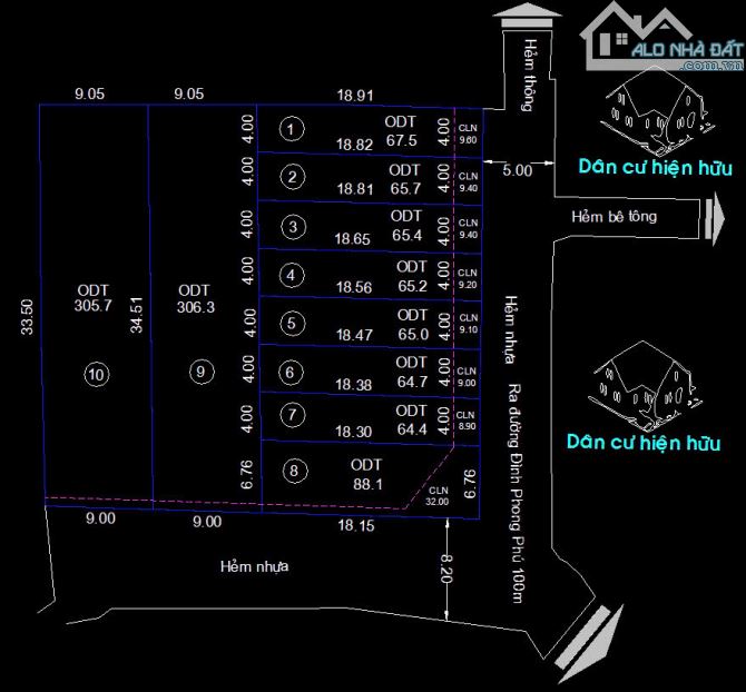 Đất phân lô hẻm xe hơi Đình Phong Phú – Tăng Nhơn Phú B, Thủ Đức – 73m² – 5.9 tỷ TL