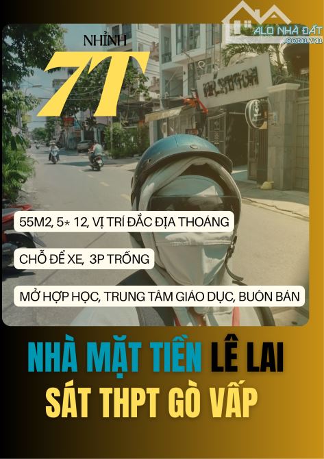 NHÀ LÔ GÓC MẶT TIỀN LÊ LAI 55M2 CHỈ NHỈNH 7 TỶ