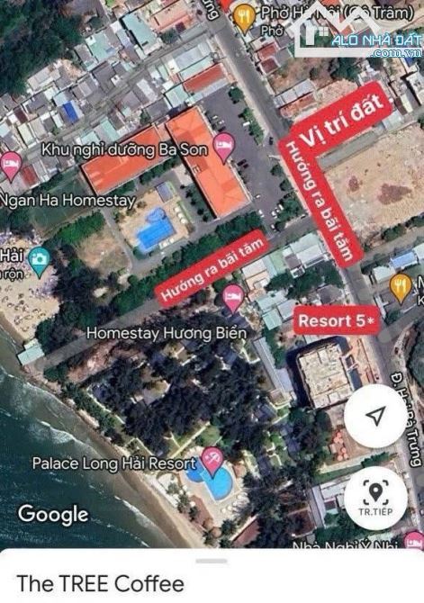 🔥 Bán đất 985m² mặt tiền Hai Bà Trưng – TT Long Hải, đối diện khu nghỉ dưỡng Ba Son 🌊