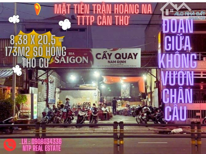 MẶT TIỀN TRẦN HOÀNG NA 8,4 x 20,5 TTTP CẦN THƠ