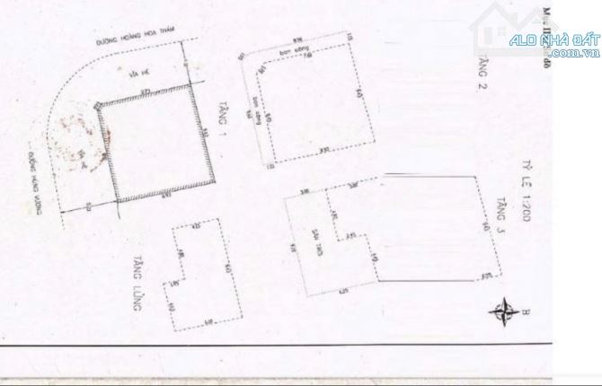 🔥 Nhà 3,5 tầng góc 2 mặt tiền đường Hùng Vương .   - diện tích : 83m2 ngang 9m