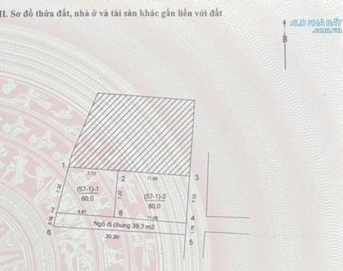 BÁN ĐẤT NGÕ 342 HỒ TÙNG MẬU: DT 80M2, MT 7.2M, VỊ TRÍ ĐẸP, GIÁ 16 TỶ