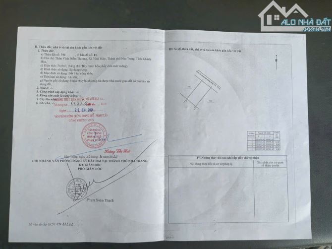 Bán lô đất đẹp Vĩnh Hiệp 74m2 gần D30 , Võ Nguyên Giáp🌲