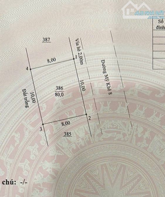 MT Mỹ Khê 8 -Sát biển Mỹ Khê - Đối Lưng Hồ Nghinh Ngang 10m cực hiếm