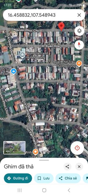 Bán 93m2 đất mặt tiền đường 7,5m Hương Long - Kim Long, Huế. - 1