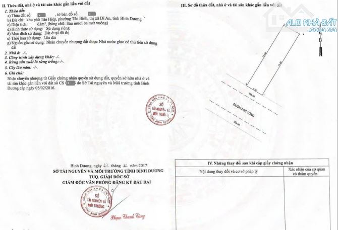 Bán đất 4x16m, gần đường D8 KDC Hố Lang p.Tân Bình - 1