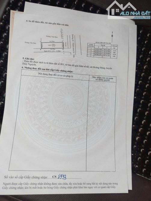 Chủ cần tiền bán gấp 2 lô mặt đường Hoàng Động - Thủy Nguyên (nay là phường Thiên Hương) - 1