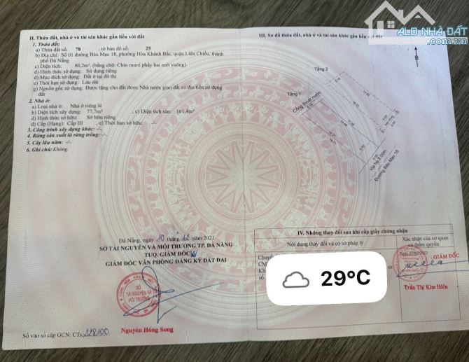 bán nhà 2 Tầng 2 mê ở đường bàu mạc 18 - 1