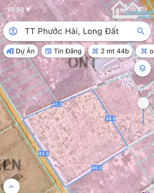 🌿 Đất 1622m² Thị trấn Phước Hải - Gần biệt thự Phan Gia, sổ sẵn, 400m² thổ cư 🏡 - 1