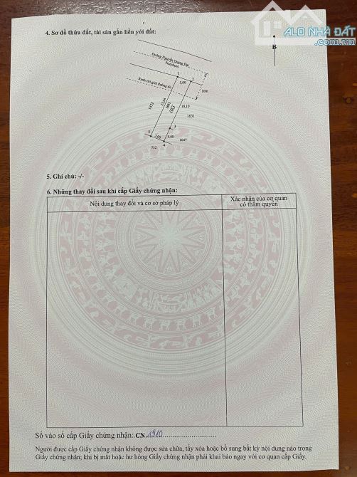 Bán đất MT Nguyễn Quang Đại, P.5 – 5×23,1m thổ cư – đường 9m – sát ngã ba – sổ hồng sẵn - 1