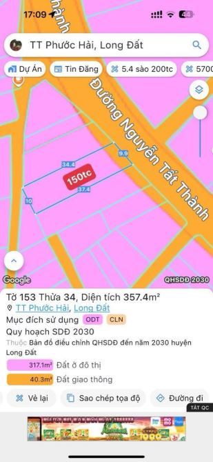 🏡 Đất mặt tiền Nguyễn Tất Thành - TT Phước Hải sát nhập TP.HCM 🌆 - 1