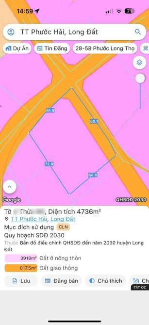 📍Đất Góc 2MT Nhựa TT Phước Hải – Gần Biển, QH Đất Ở, Giá Cực Tốt 💥 - 1