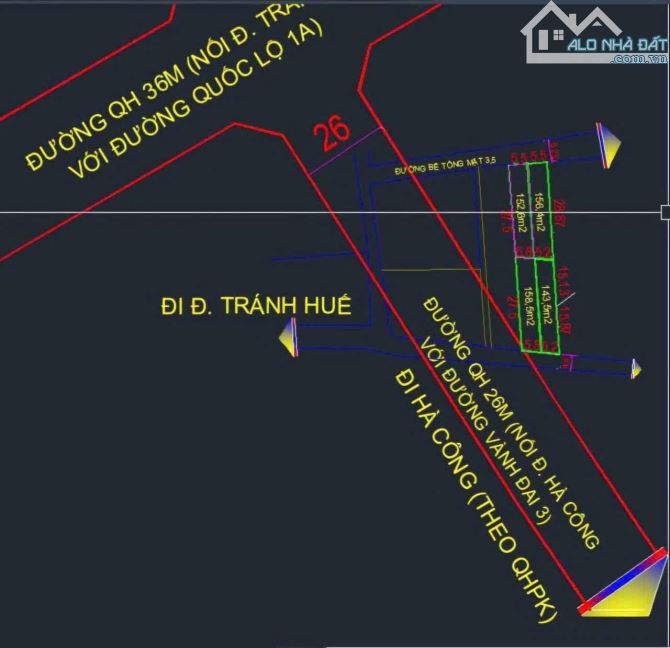 🥰Đất khu vực An Đô Hạ, phường Hương Chữ (Nay là phường Kim Trà), thành phố Huế cách trục - 1
