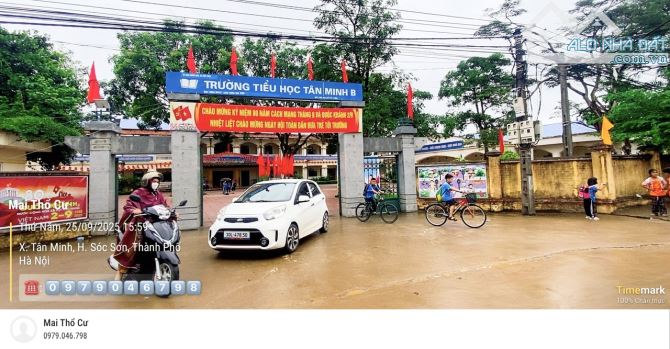 Rẻ nhất xã Sóc Sơn- 162m2-nhỉnh 2 tỷ- đường thông oto- Bìa làng. - 1
