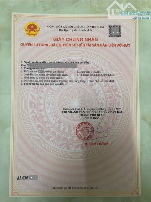 Bán đất 5.8x15m, hẻm đường số 2 p.Tân Đông Hiệp gần trường cấp 1,2,3 - 2