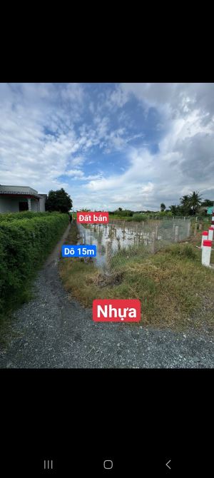 87,2m2 đất thổ vuông vứt sát nhựa 225 triệu tân trụ_Long an giá rẻ đầu tư sổ hiện đường đ - 2