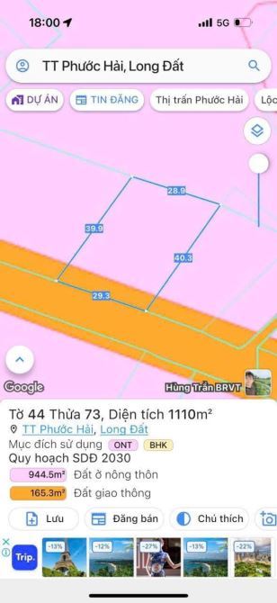 🏡 Thị Trấn Phước Hải – Đất 1.110m², 100m² Thổ Cư – Cách Biển 2km – Giá 7,5 Tỷ - 2