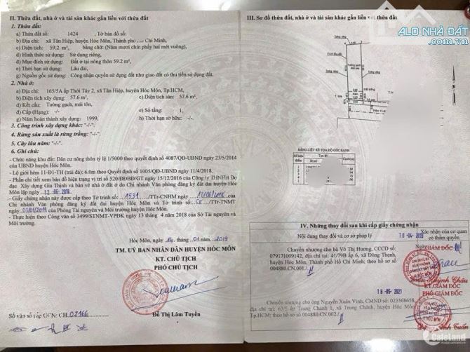 Cần Bán Nhanh Căn Nhà Ngay Lê Lợi Tân Hiệp 710triệu Sổ Hồng riêng 59m2 Sổ Hồng Riêng Sẵn - 2