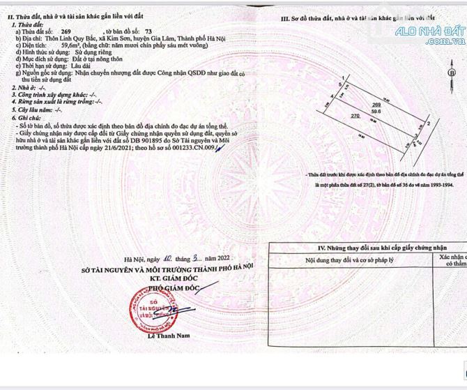 Siêu đẹp giá cực rẻ đường thông 60m2 tại Linh Quy Bắc (Kim Sơn), xã Thuận An, Hà Nội - 2
