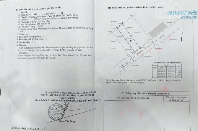 BÁN ĐẤT HXT PHƯỜNG AN PHÚ ĐÔNG,QUẬN 12 ,THÀNH PHỐ HỒ CHÍ MINH,DIỆN TÍCH 100M2 - 2
