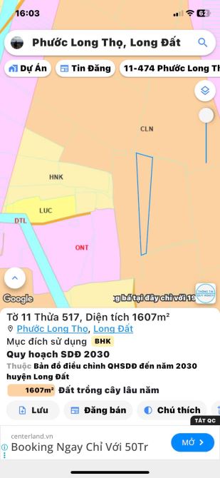 Bán lô đất 28.000m2 mặt tiền đường gần KCN Đất Đỏ, Phước Long Thọ Đất Đỏ, BRVT. - 2