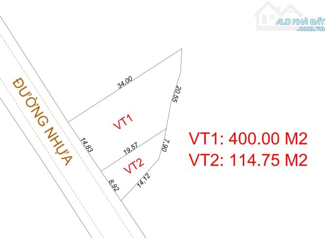 BÁN LÔ ĐẤT 400M2 80M TC NGANG 15M MẶT TIỀN NHỰA KHU DÂN CƯ XÃ PHƯỚC HẢI. TP HCM GIÁ 2,3TY - 2