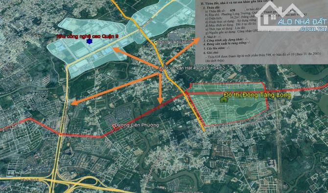 Bán 2 lô Đất liền kề - Đẹp 54,2m2 Hẻm Lã Xuân Oai, Long Trường, Quận 9 – Hẻm Oto - 2