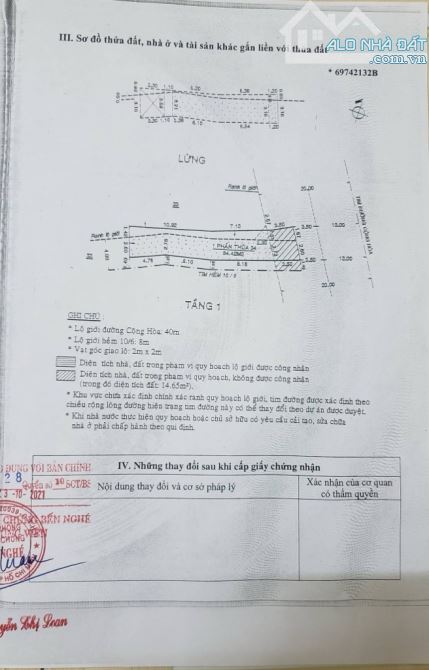 NHÀ M.TIỀN ĐƯỜNG CỘNG HÒA BÁN 11,5 TỶ - 2