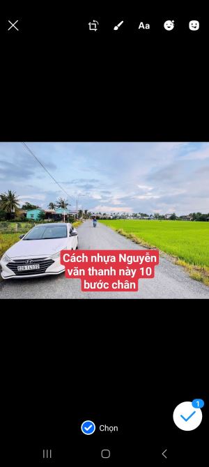 87,2m2 đất thổ vuông vứt sát nhựa 225 triệu tân trụ_Long an giá rẻ đầu tư sổ hiện đường đ - 3