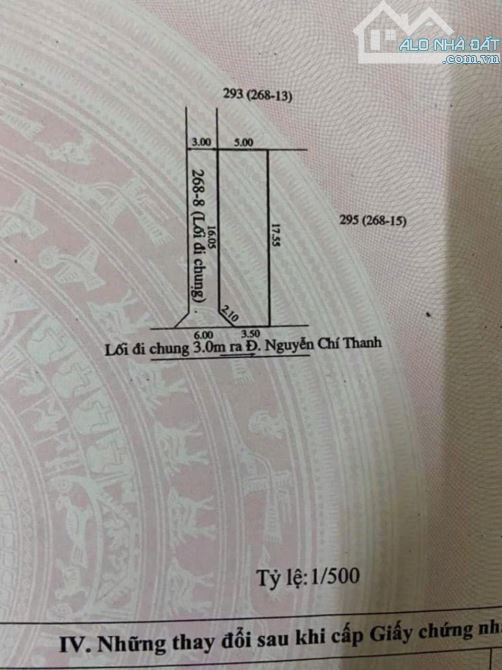 BÁN ĐẤT 2 MẶT TIỀN KIỆT Ô TÔ NGUYỄN CHÍ THANH, TP HUẾ - Chỉ 1ty6xx - 3