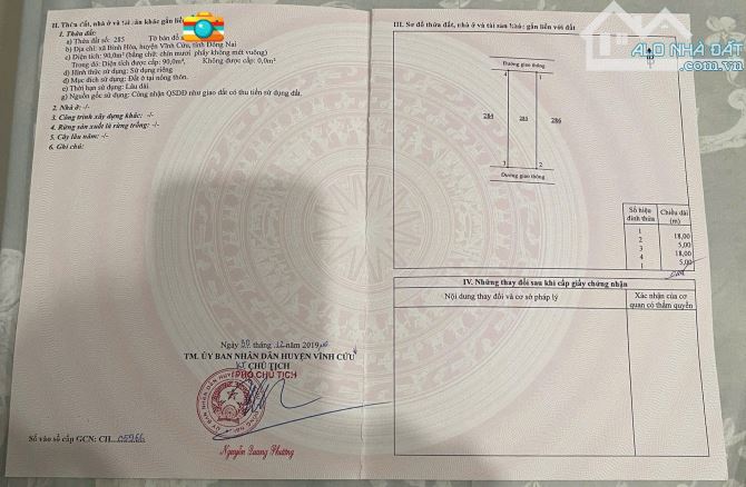 Cần bán gấp lô đất 5x18m góc 2 mặt tiền trước sau ngay Cây xăng Bình Hòa, cách DT768 500m - 3