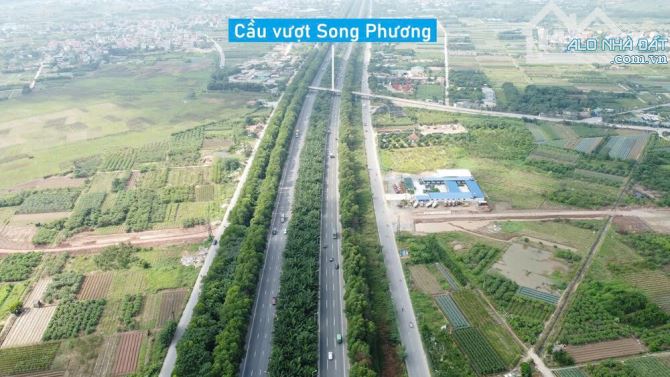 Bán đất Song Phương lô góc mặt tiền 5m ô tô vào đất ngõ thông sát vành đai 4 60 triệu 1m - 3