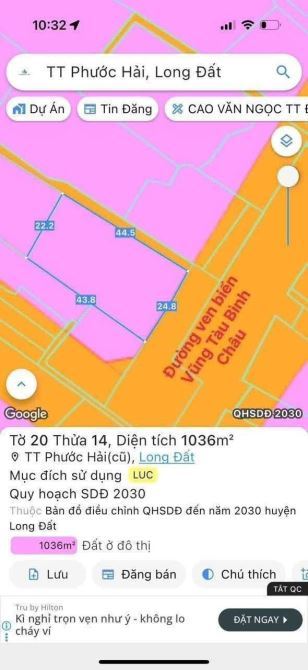 🌟 BÁN ĐẤT MẶT TIỀN ĐƯỜNG VEN BIỂN 42M - VŨNG TÀU BÌNH CHÂU - PHƯỚC HẢI - ĐẤT ĐỎ - BRVT - 3