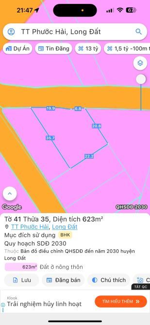 🌴 Bán đất 602m² trung tâm Phước Hải – gần TP.HCM, cách biển 4km, có rào cổng kiên cố 🌊 - 3