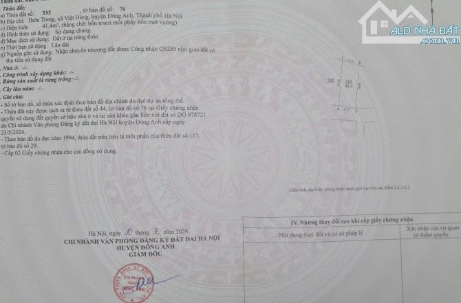 Hơn 3 tỉ bạn có ngay 41m2 thôn trung - Việt Hùng - Đông Anh - Hà Nội . - 3