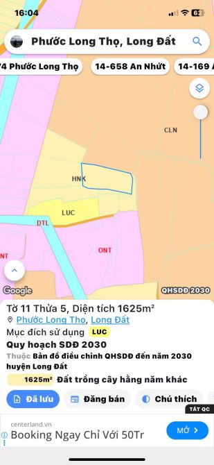 Bán lô đất 28.000m2 mặt tiền đường gần KCN Đất Đỏ, Phước Long Thọ Đất Đỏ, BRVT. - 3