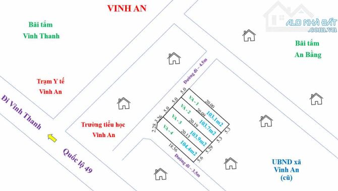 BÁN GẤP 4 LÔ ĐẤT NỀN BIỂN VINH AN – GIÁ TỐT CHỈ 365TR/LÔ - 4