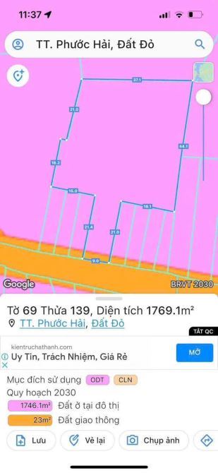 🌊 Bán Lô Đất Ven Biển Phước Hải - Mặt Tiền Nguyễn An Linh - 1.769m² 🌟 - 4