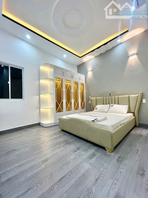 Giá 7.5 tỷ, 4x16m. Nhà đẹp 3 tầng, đường Huỳnh Tấn Phát, ô tô ngủ trong nhà - 4