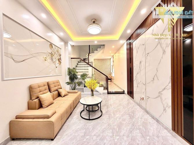 Nhà Lê Đức Thọ, Phú Mỹ 3 tầng lô góc ~35m2 gần ô tô thoáng ngõ nông thông dân xây chỉ 6,x - 4
