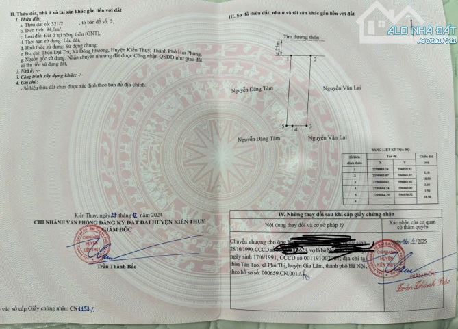 Bán đất Đông Phương - Kiến Thụy - Hải Phòng - 5