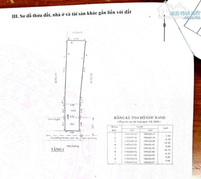 Bán NR tại 4,8m, nở hậu 6m Hồ Học Lãm, 10,5 tỷ, 155m2, 2PN, 1WC, pháp lý đầy đủ, - 5